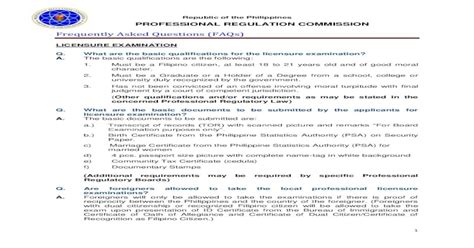 board exam requirements|PRC Frequently Asked Questions .